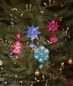 Adornos Geométricos con Efecto Vidrio