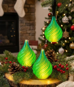 Bolitas Luminosas de Navidad – portavelas 3D