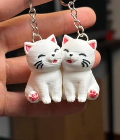 Llavero gatitos enamorados